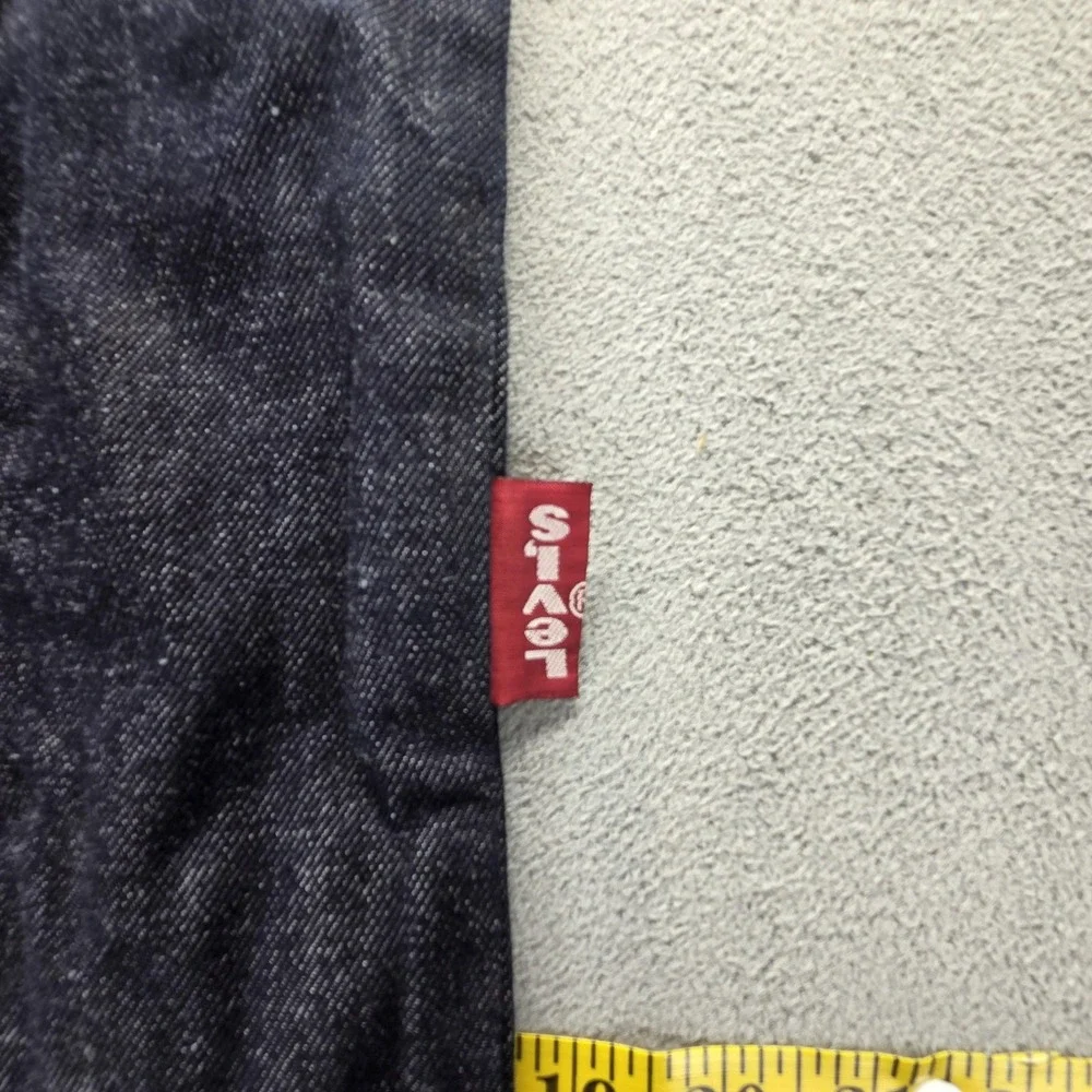 Vintage Levis Denim Drawstring Bag Blue Cinch Red Tab Dark Wash
